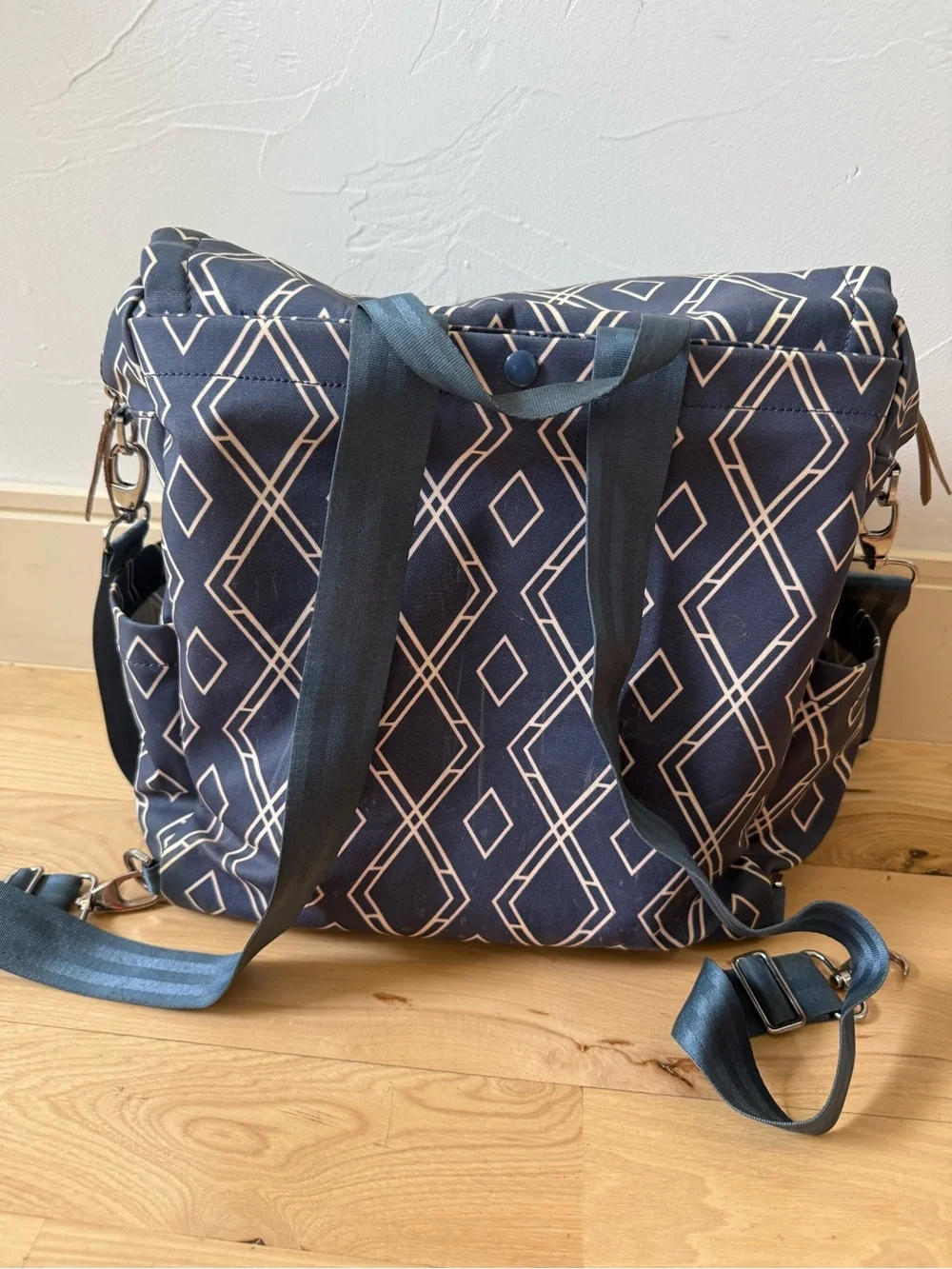 Petunia Pickle Bottom Boxy Backpack Glazed Indigo Diaper Bag